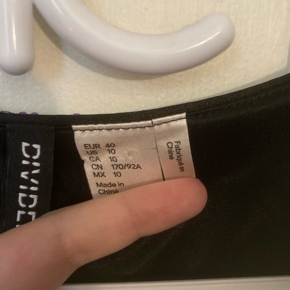 Never Worn. Sparkle and Crinoline, Rib Stitched Tank Top Dress. - Picture 2 of 2